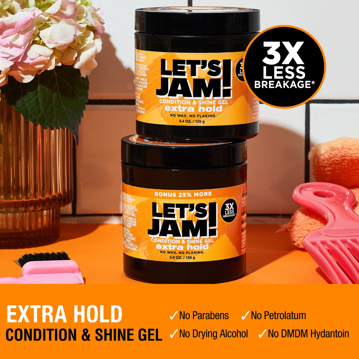 Softsheen Carson Let's Jam! Dark and Lovely Condition and Shine Gel, 4.4 oz