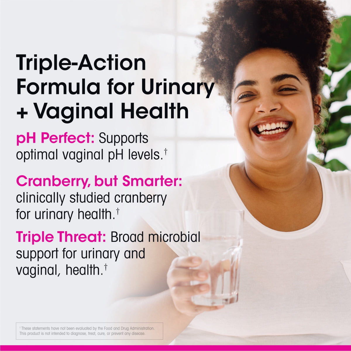 vH Essentials Probiotics with Prebiotics and Cranberry Feminine Health Supplement - 60 Capsules