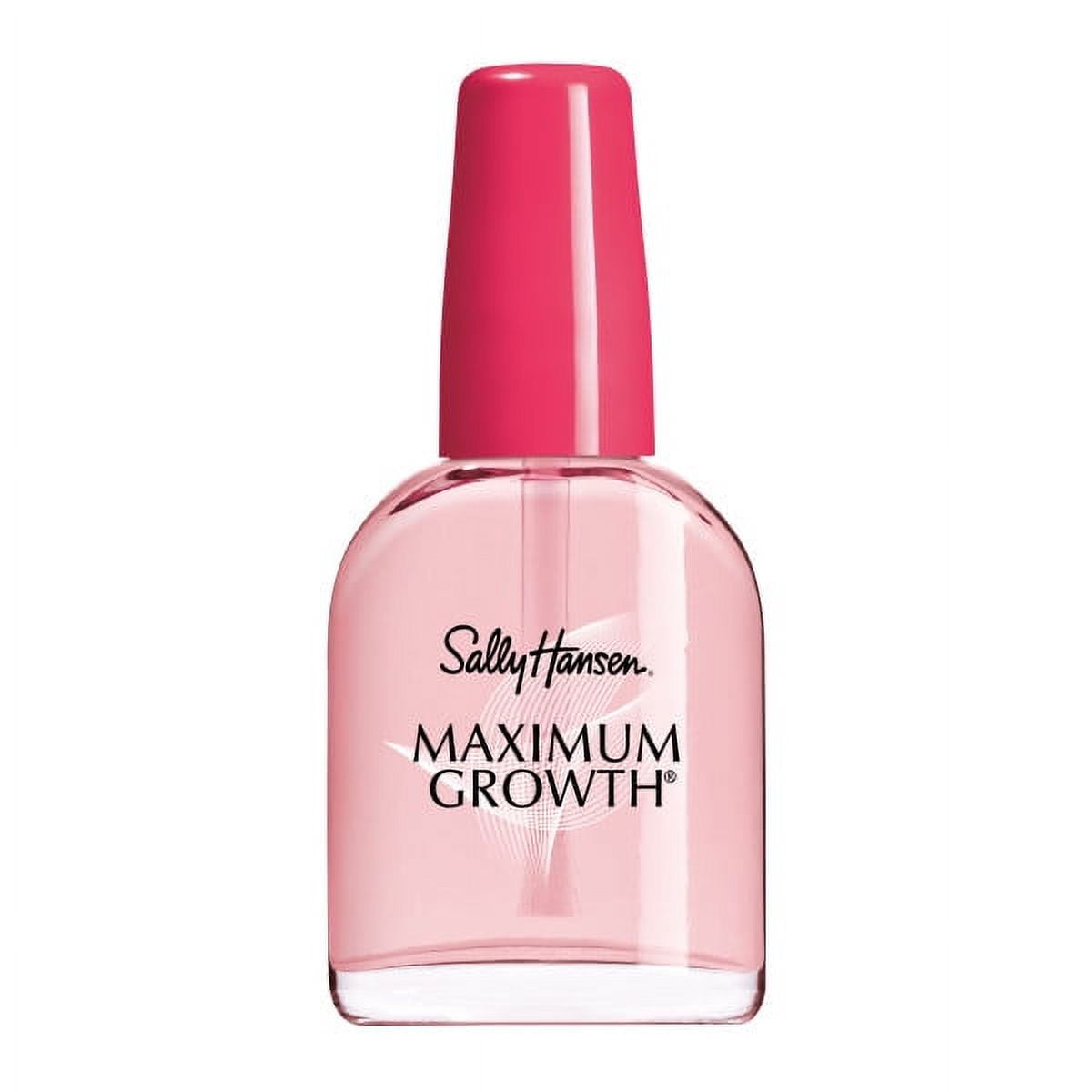 Sally Hansen Treatment Maximum Growth®, Clear, Nail Strengthener Polish, 0.45 Oz, Base Coat Nail Polish