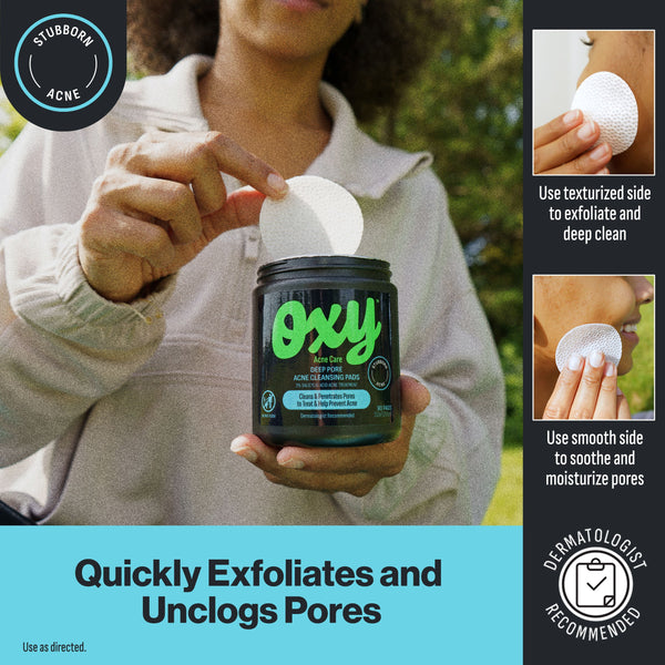 Oxy Deep Pore Acne Facial Cleansing Pads, Salicylic Acid, 90 Pads