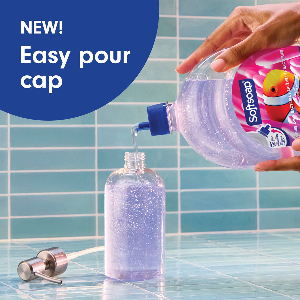Softsoap Aquarium Liquid Hand Soap with New Easy Pour Spout, 50 fl oz Refill