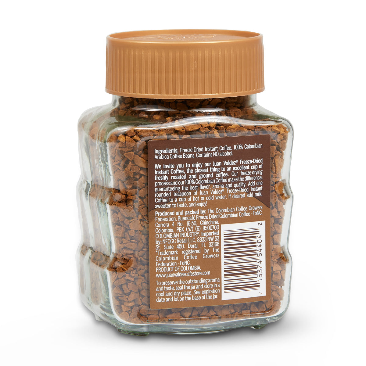 Juan Valdez Classic Freeze-Dried Instant Coffee – Premium Colombian, 3.52 oz
