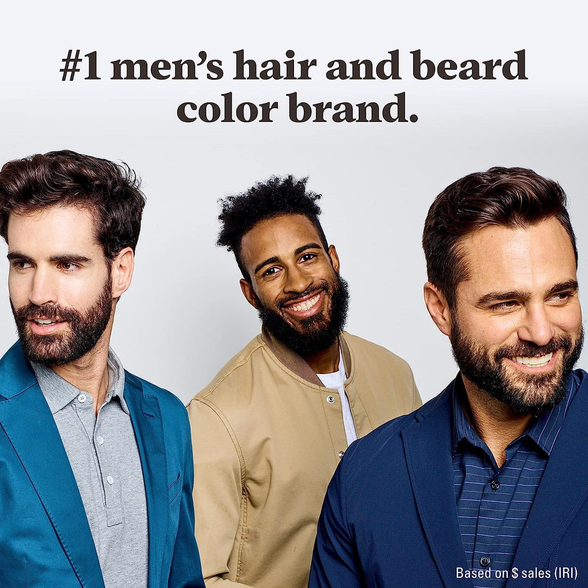 Just For Men Mustache & Beard, Beard Dye for Men with Brush Included for Easy Application, With Keratin Biotin Aloe and Coconut Oil for Healthy Facial