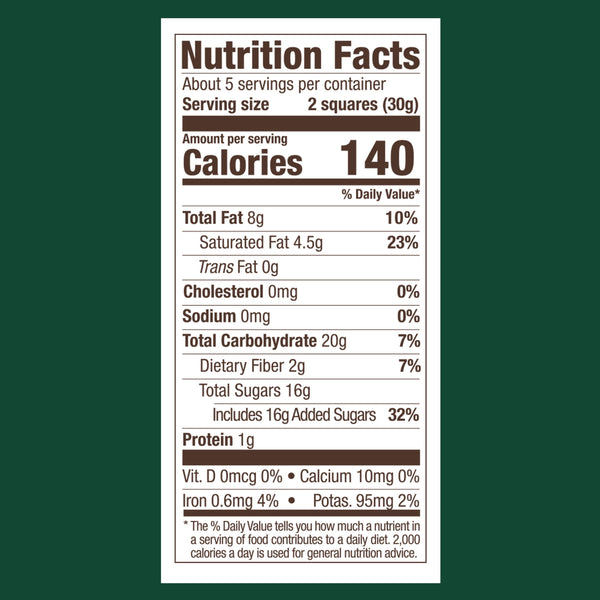 GHIRARDELLI Dark Chocolate Candy SQUARES with Mint Filling, 5.32 oz Bag