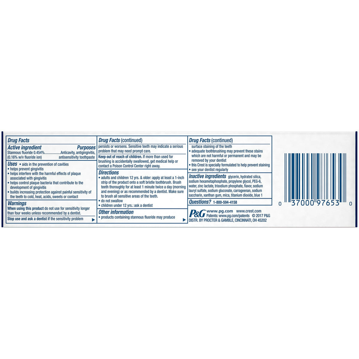 Crest Pro-Health Advanced Extra Whitening Toothpaste, Mint, 5.1 oz