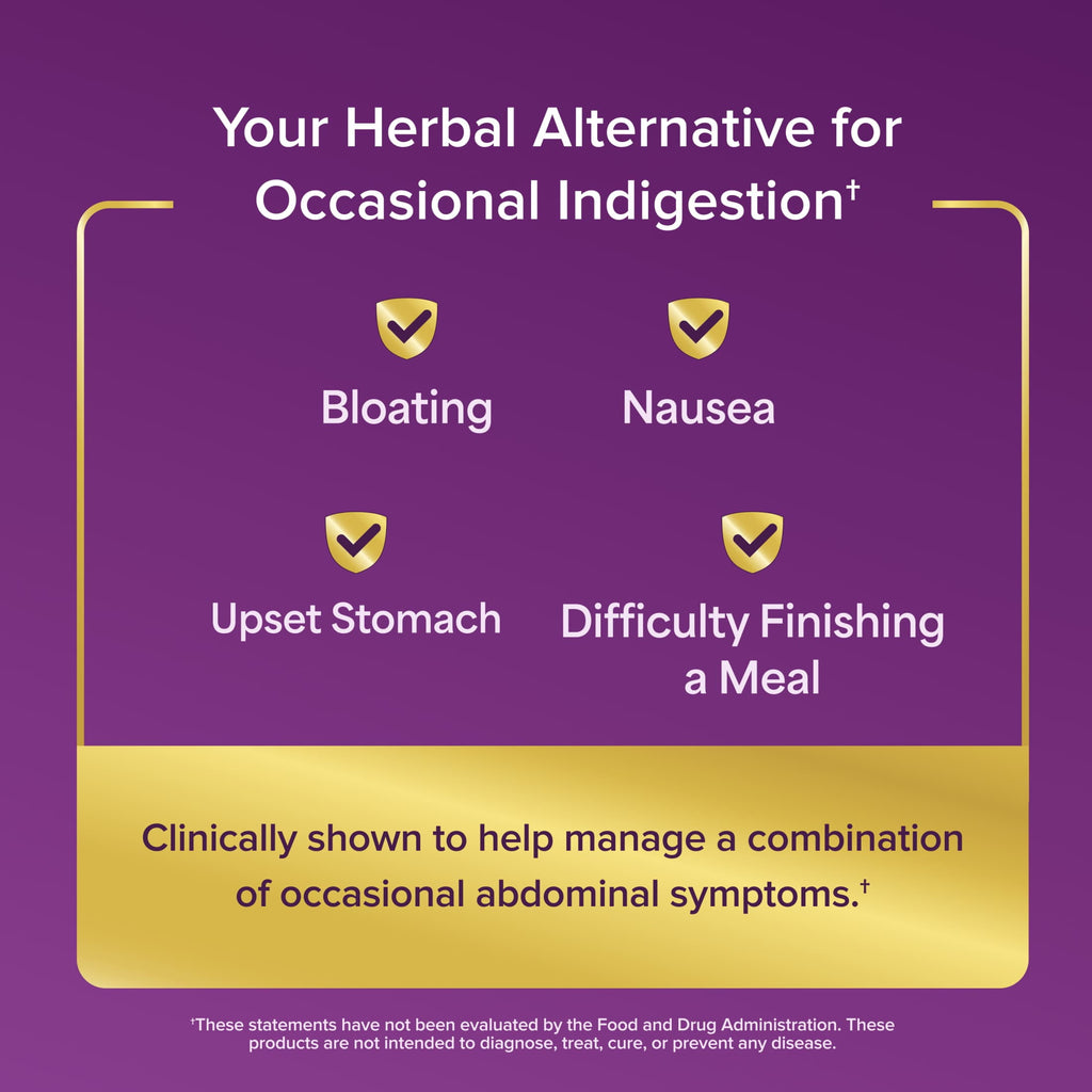 FDgard Digestive Health Supplement with Caraway Oil & L-Menthol for Occasional Nausea, Bloating & Upset Stomach†, 12ct (Packaging May Vary)