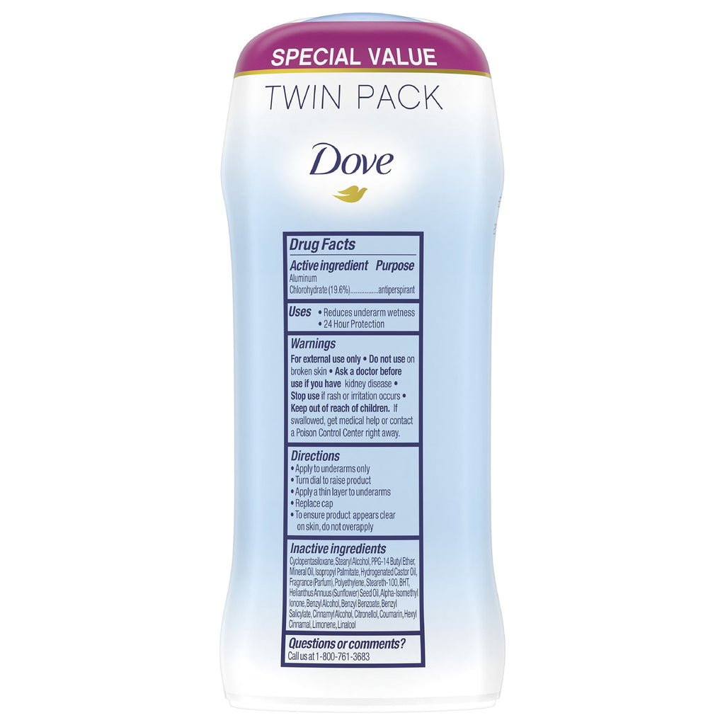 Dove Invisible Solid Anti-Perspirant Deodorant, Powder, 2.6 oz