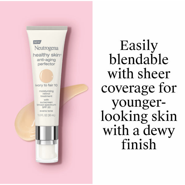 Neutrogena Healthy Skin Anti-Aging Moisturizer, Ivory/Fair, 1 fl. oz