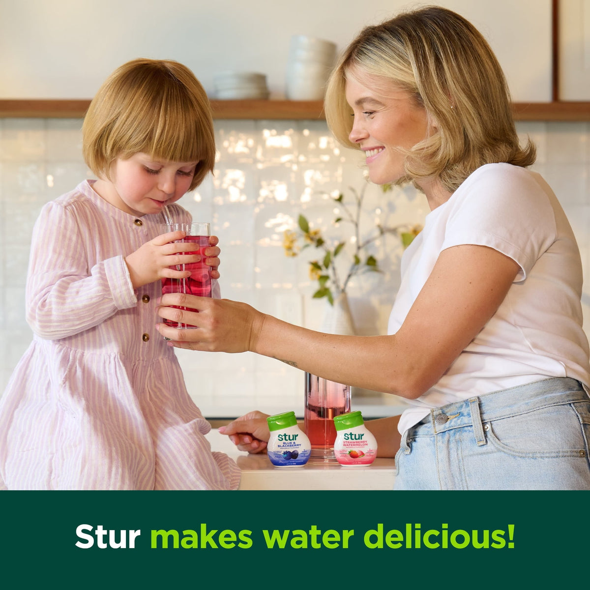 Stur Strawberry Watermelon Drink Mix, Liquid Water Enhancer, Sugar-Free, 1.62oz