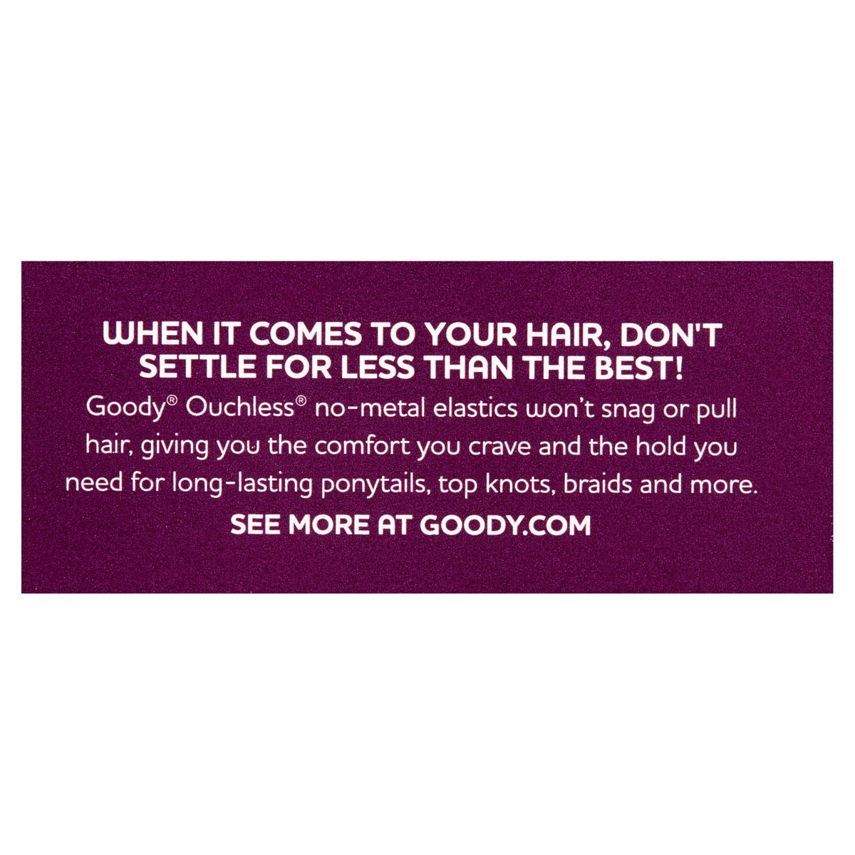 Goody Ouchless Mini Poly Band Hair Ties, No Metal Gentle Hair Elastics, Clear, 250 Ct