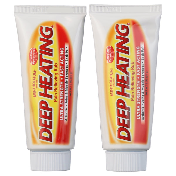 Mentholatum Deep Heating Pain Relieving Rub Cream, 2 oz