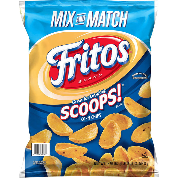 Fritos Scoops Corn Snacks, 18.125 oz, Buy Fritos Scoops Party Size