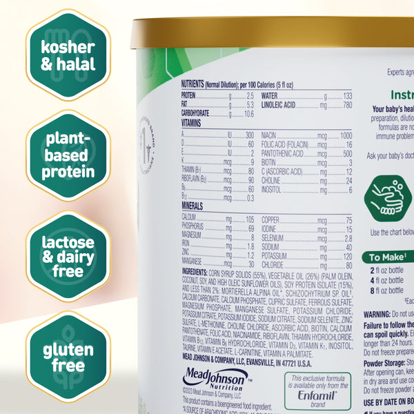 Enfamil ProSobee Soy-Based Concentrate Baby Formula, Lactose & Milk Free, 13 fl oz Can