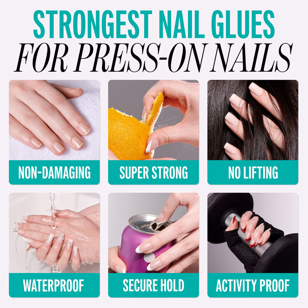 Kiss PowerFlex Maximum Speed Superior Strength Squeeze-On Nail Glue, 0.1 oz Bottle