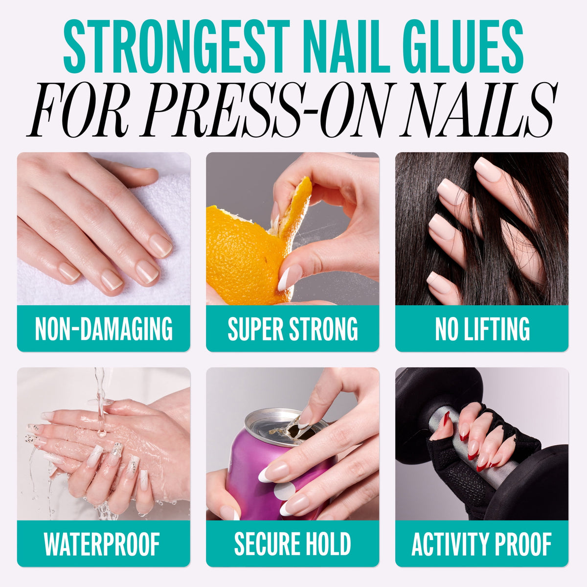 Kiss PowerFlex Maximum Speed Superior Strength Squeeze-On Nail Glue, 0.1 oz Bottle