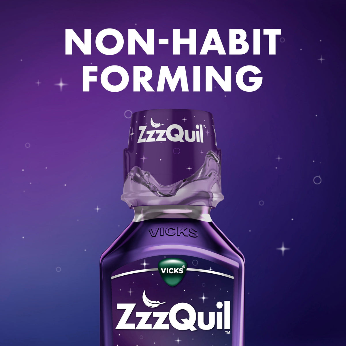 ZzzQuil Liquid Sleep Aid, Diphenhydramine 50mg HCl, Warming Berry Flavored, 2 Pack, 24 fl oz