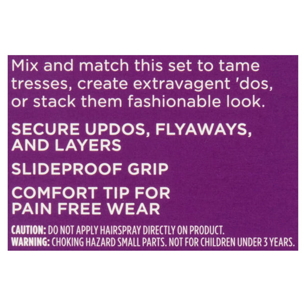 Goody Blonde Bobby Pins, Slide Proof Grip Comfort Tip, Pain Free Wear, Blonde, 48Ct