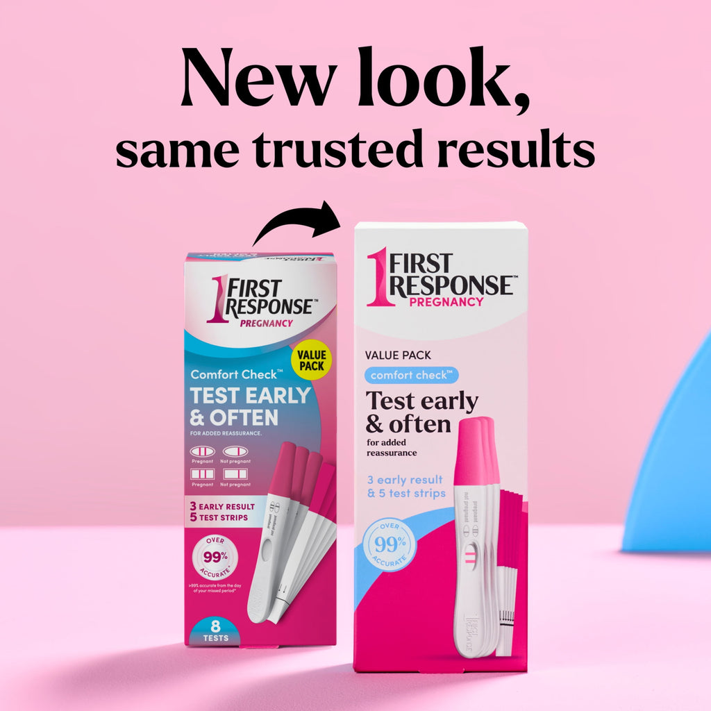 First Response Comfort Check Pregnancy Test, Early Result and Test Strips, 8 Count