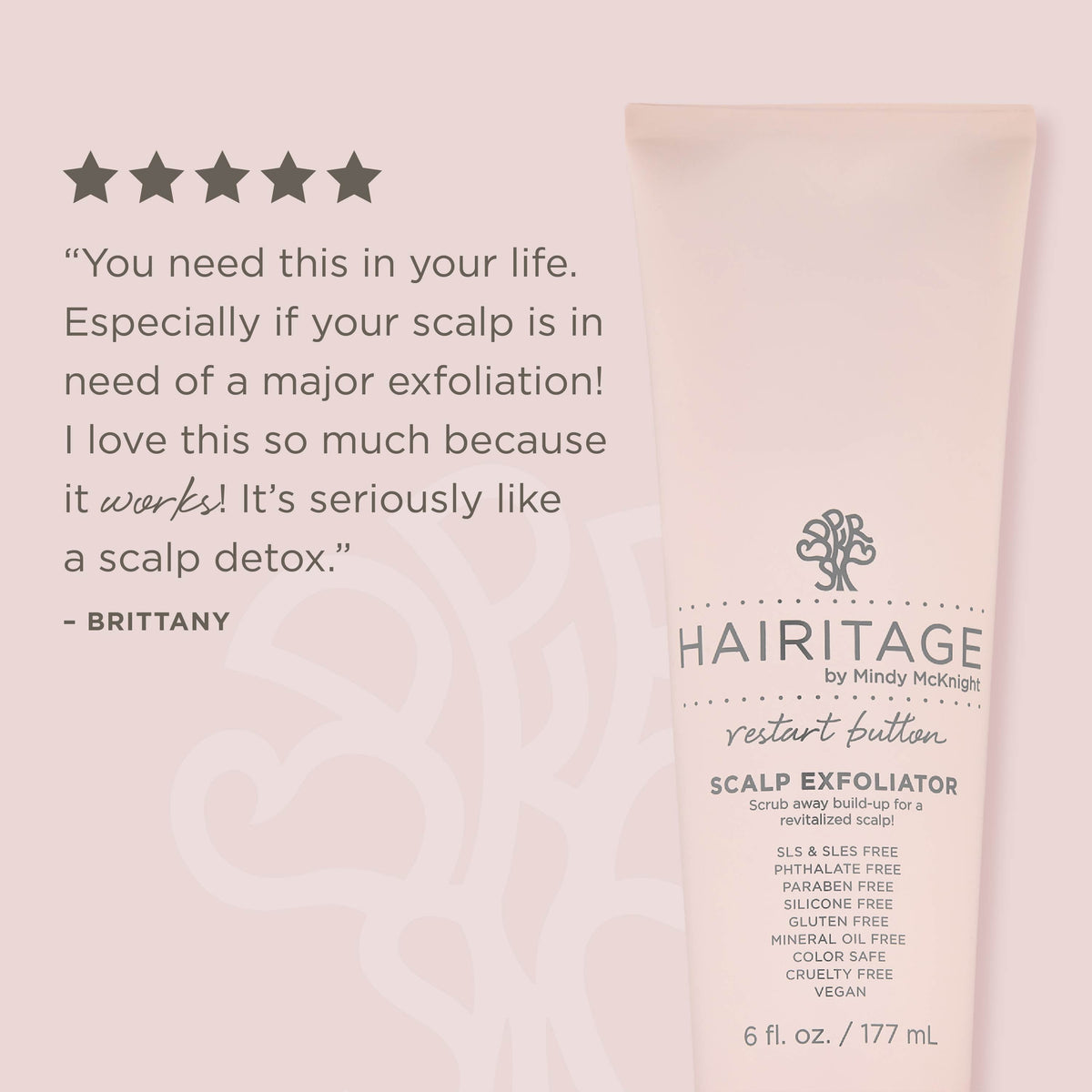 Hairitage Restart Button Scalp Exfoliator 6 fl oz