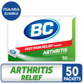 BC Powder Fast and Effective Arthritis Relief with Aspirin and Caffeine, Pain Relief, 50 Count