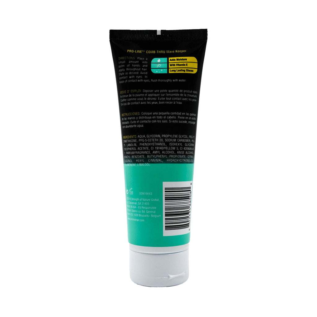 Pro Line Comb-Thru Wave Keeper Styling Gel, 8 oz, Hair & Scalp Conditioner, Moisturizing, Unisex