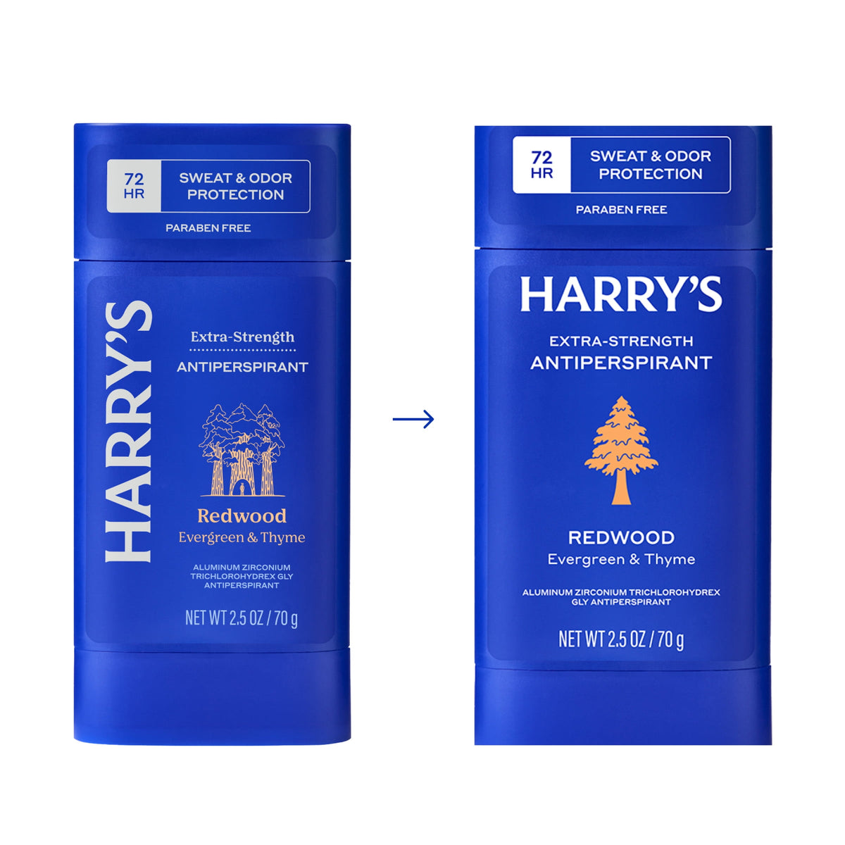 Harry's Extra-Strength Antiperspirant Deodorant for Men, Sweat and Odor Protection, Redwood, 2.5 oz
