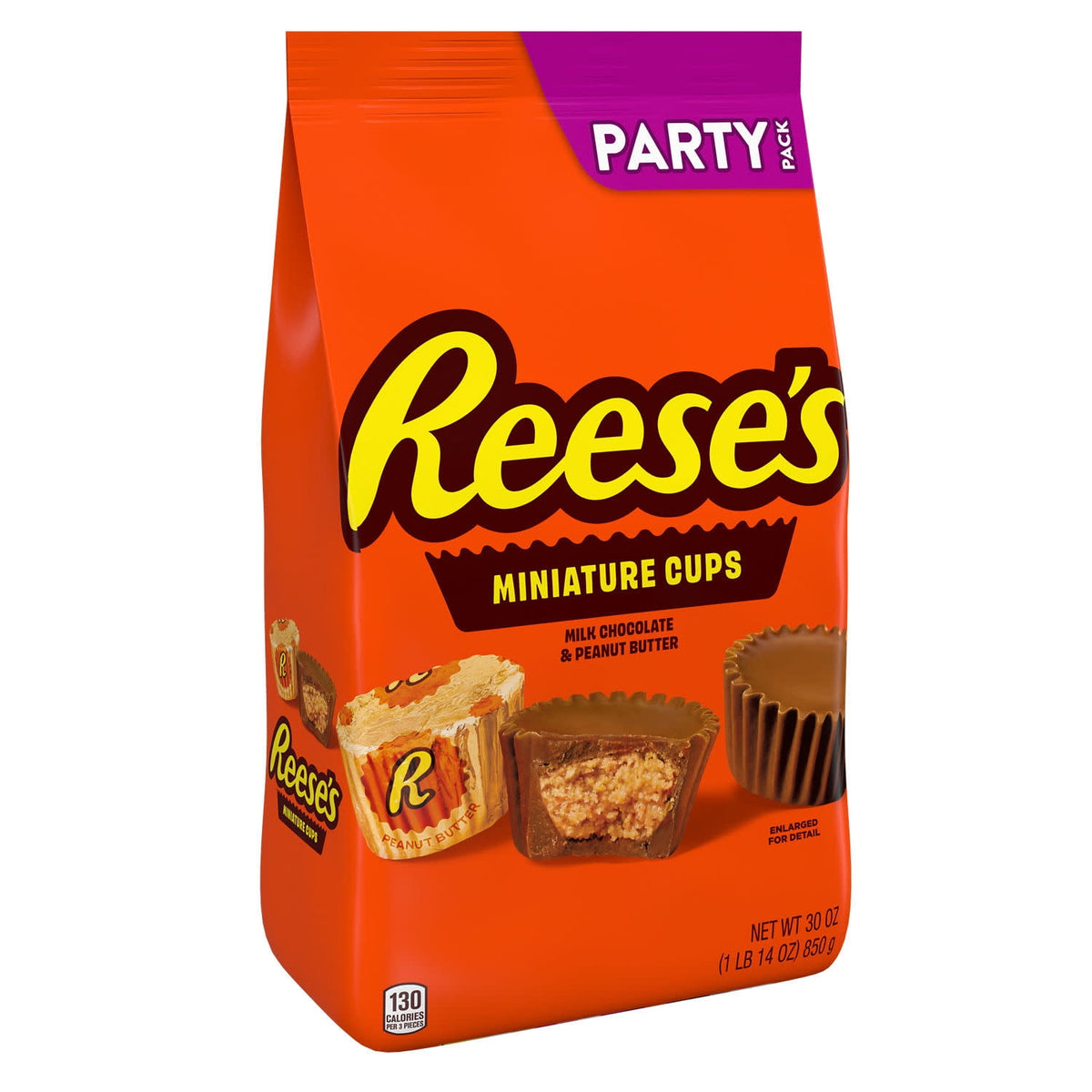 Reese's Miniatures Chocolate Peanut Butter Cups Candy, Party Pack, 30 oz