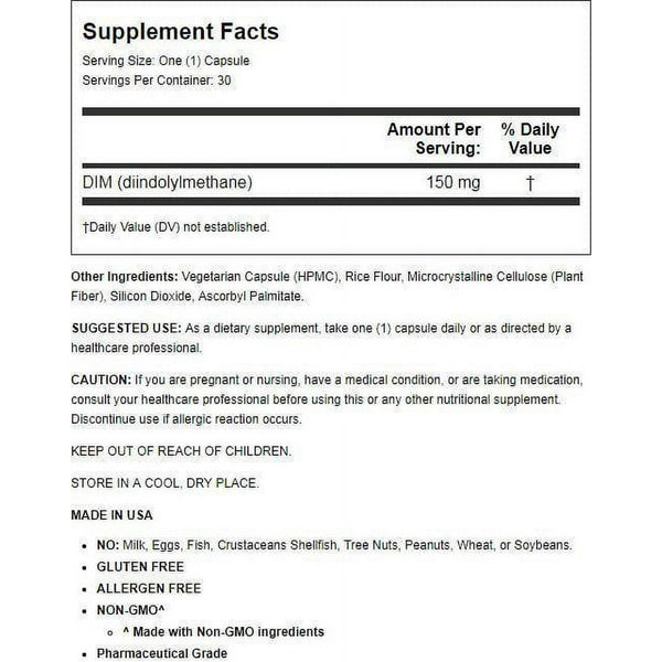 Olympian Labs DIM-150, Capsules, 30 ea - OTC Shoppe Express