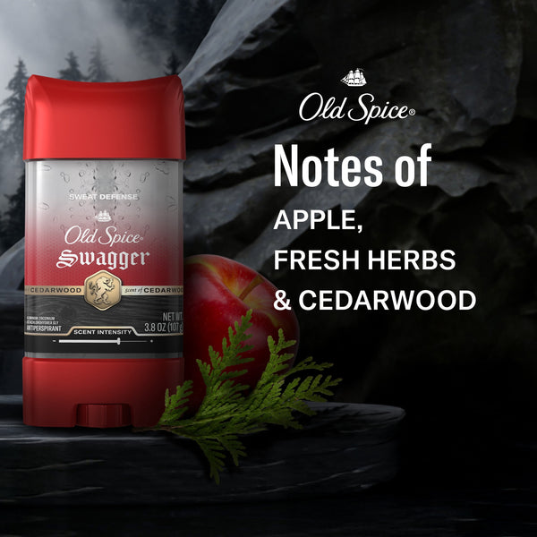 Old Spice Deodorant for Men, Antiperspirant, Swagger, 24/7 Sweat & Odor Protection, 3.8 oz