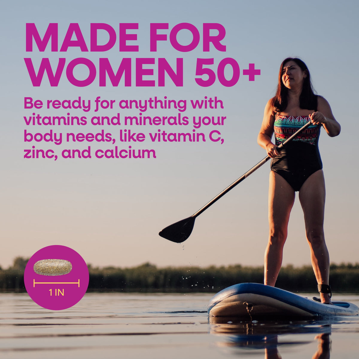 Nature's Way Alive! Women's 50+ Complete Daily Multivitamin Tablets, B-Vitamins, 50 Count