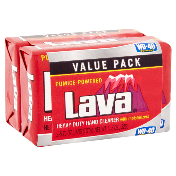 Lava Heavy-Duty Hand Cleaner Bar Soap, 5.75 oz (Twin Pack)