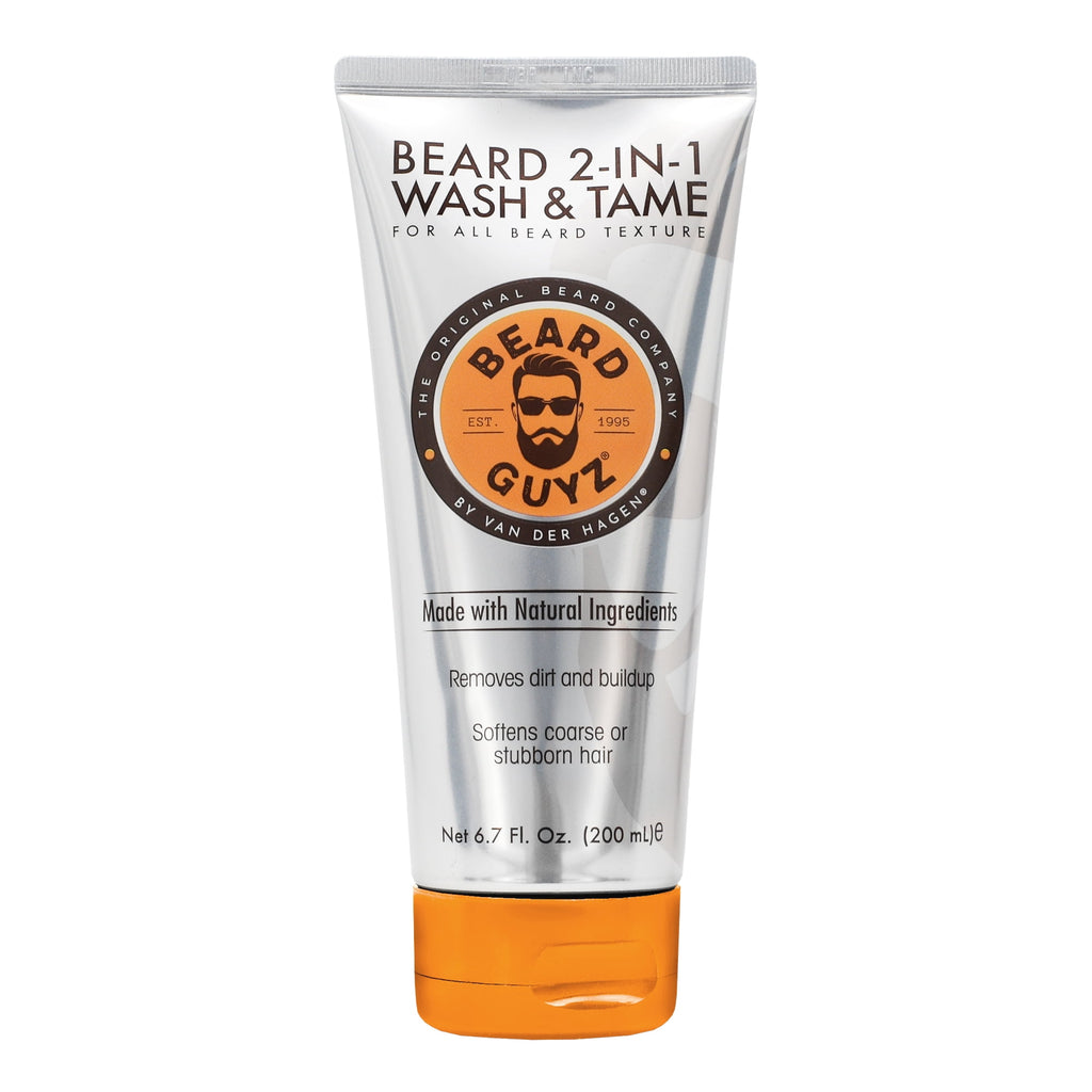 Beard Guyz 2-in-1 Wash & Tame Conditioner, Formulated with Natural Ingredients, 6.7 oz