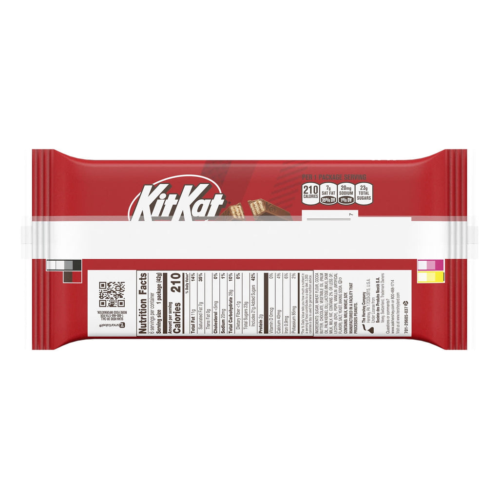 Kit Kat Milk Chocolate Wafer Candy, Bars 1.5 oz, 6 Count