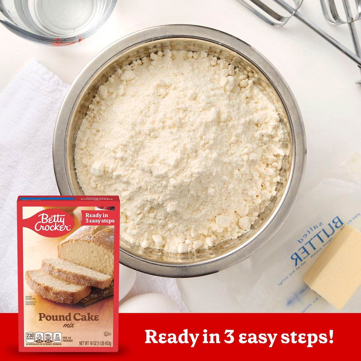 Betty Crocker Pound Cake Mix, 16 oz.