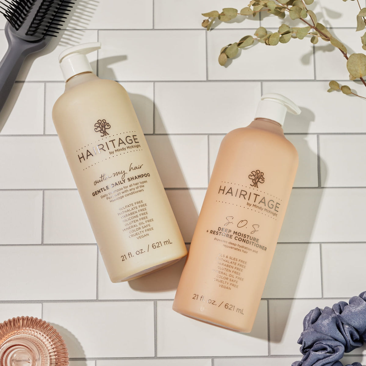 Hairitage Outta My Hair Gentle Daily Moisturizing Shampoo with Jojoba Oil & Aloe Vera, 21 fl. oz.