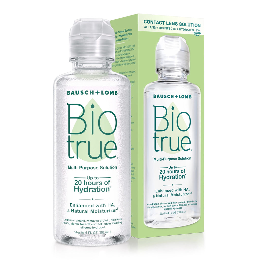 Biotrue Multi-Purpose Contact Lens Solution & Cleaner w/ Lens Case, 4 fl oz