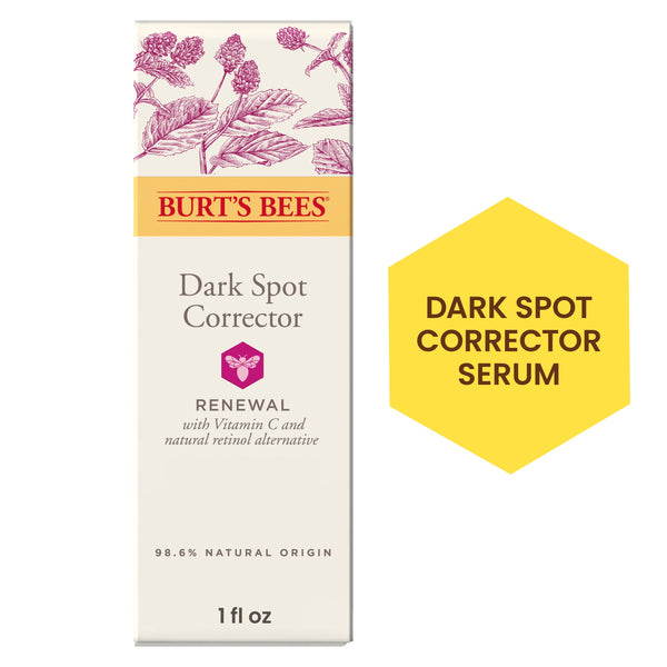 Burt's Bees Renewal Dark Spot Corrector with Vitamin C and Natural Retinol Alternative, 1 fl oz