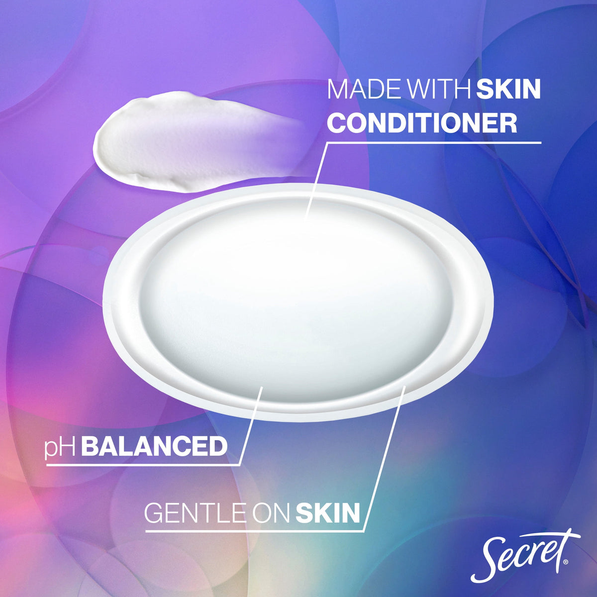 Secret Invisible Solid Female Antiperspirant and Deodorant, Vanilla Scent, 2.6 oz