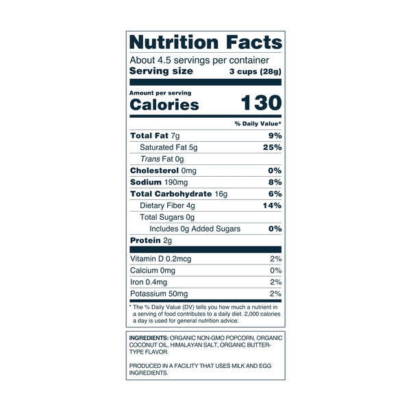 LesserEvil Himalayan Gold Organic Popcorn, 4.6 oz