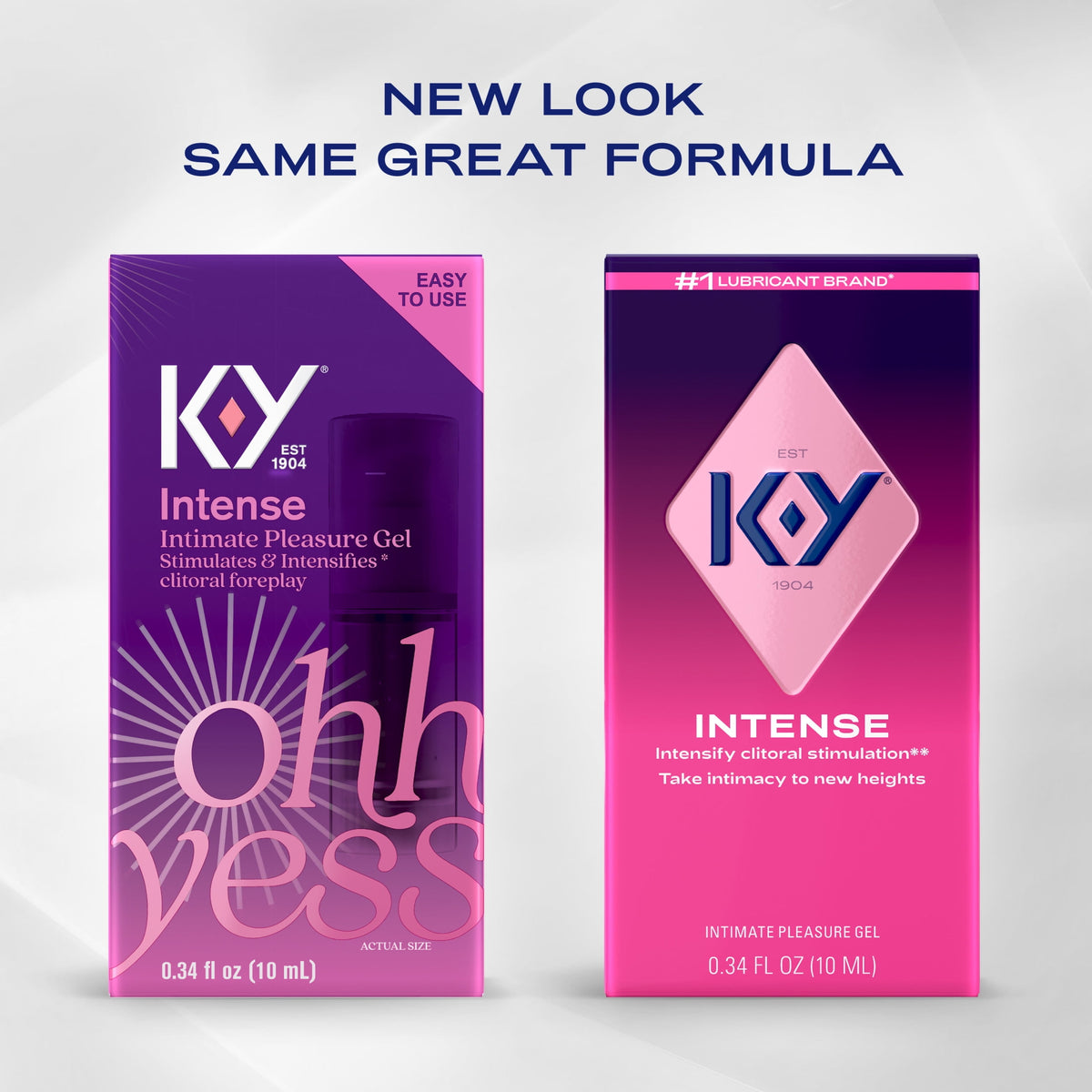 K-Y Intense Pleasure Gel Lube, Water Based Personal Lubricant For Sexual Wellness, Vaginal Moisturizer, 0.34 fl oz