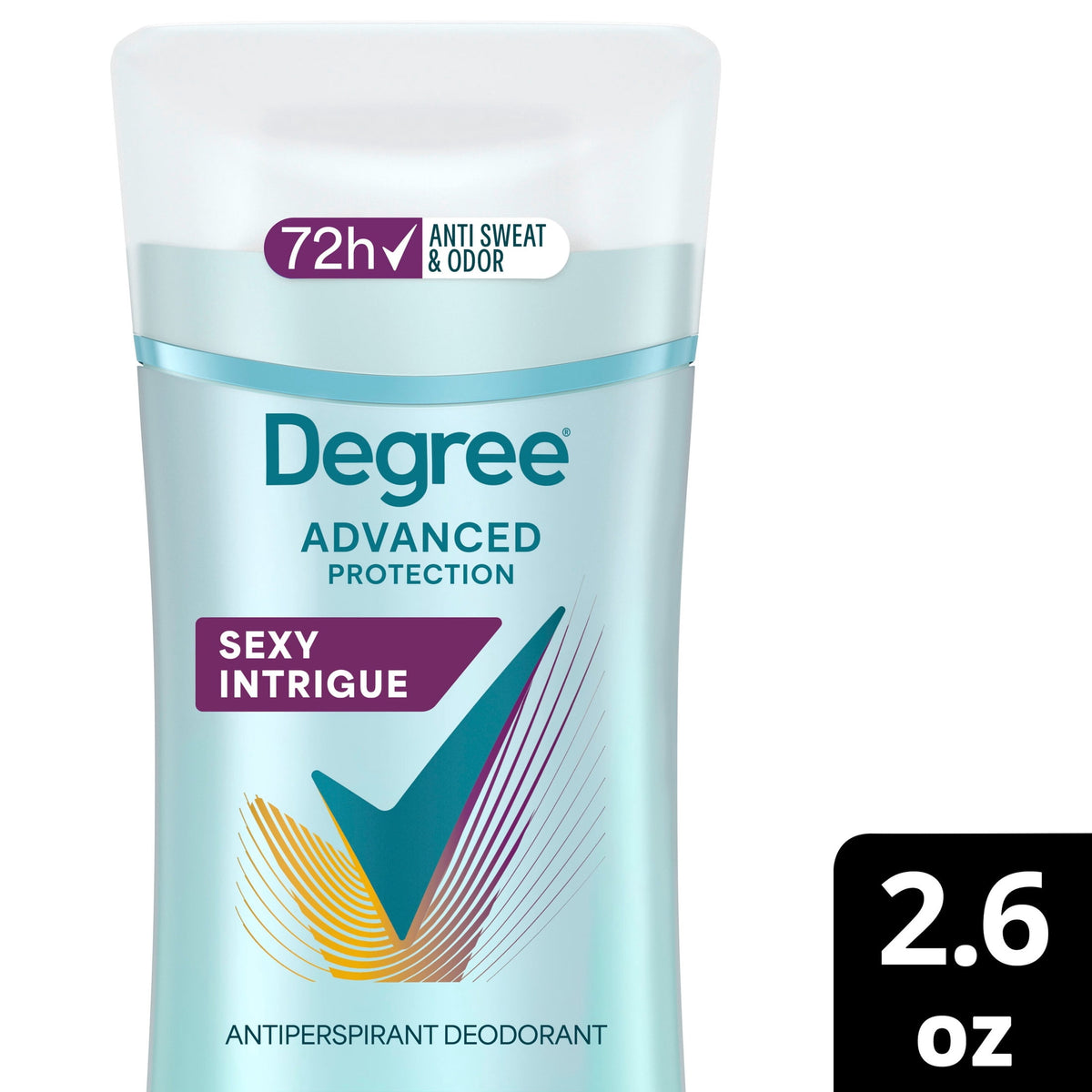 Degree Antiperspirant Deodorant 72-Hour Sweat & Odor Protection Sexy Intrigue Antiperspirant Deodorant For Women with Body Heat Activated Technology