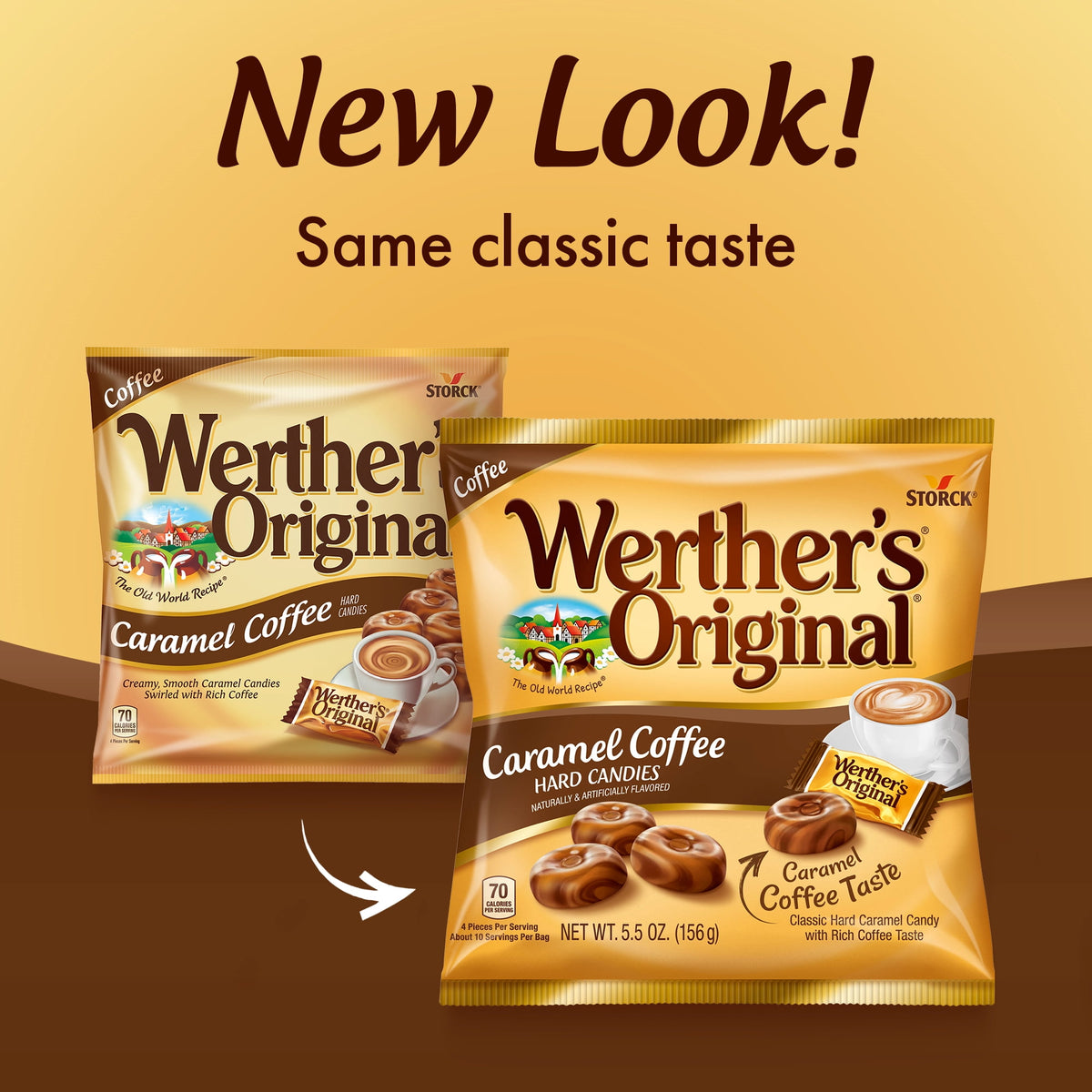 Werthers Original Hard Carmel Coffee Candy, 5.5 oz