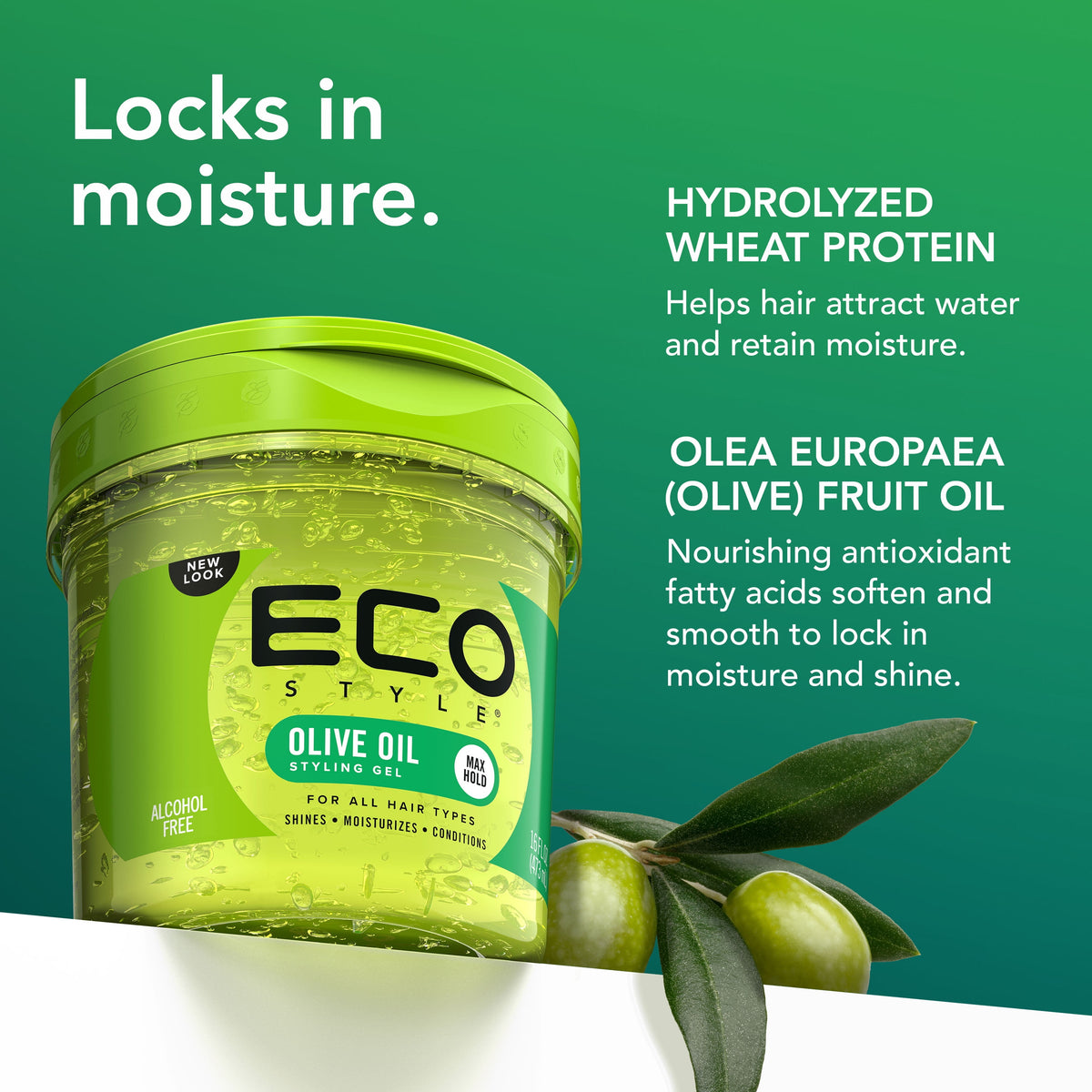 Eco Style Olive Oil Styling Gel 32 fl oz