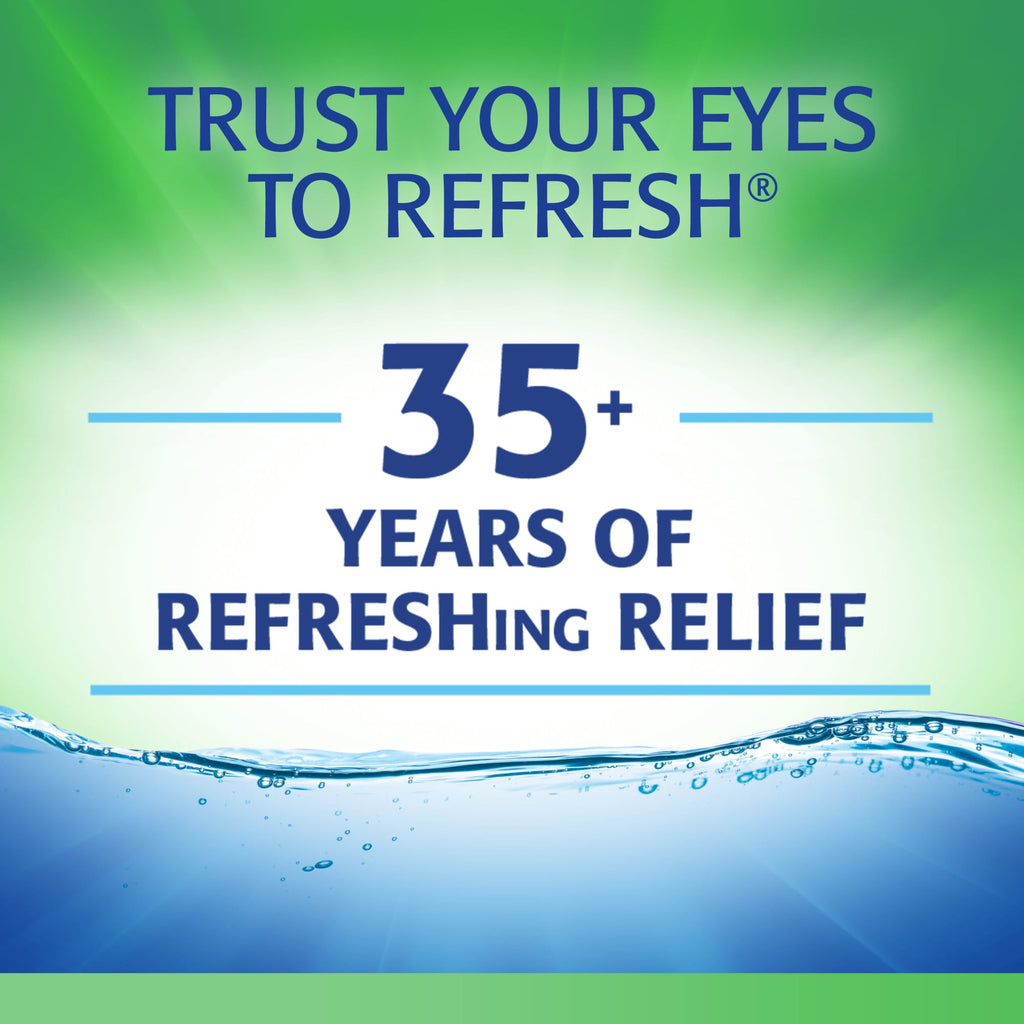 Refresh Tears Lubricant Eye Drops Artificial Tears, 30 ml, 2 Bottles