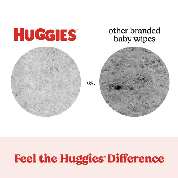 Huggies Simply Clean Unscented Baby Wipes, 3 Flip-Top Packs, 192 Count