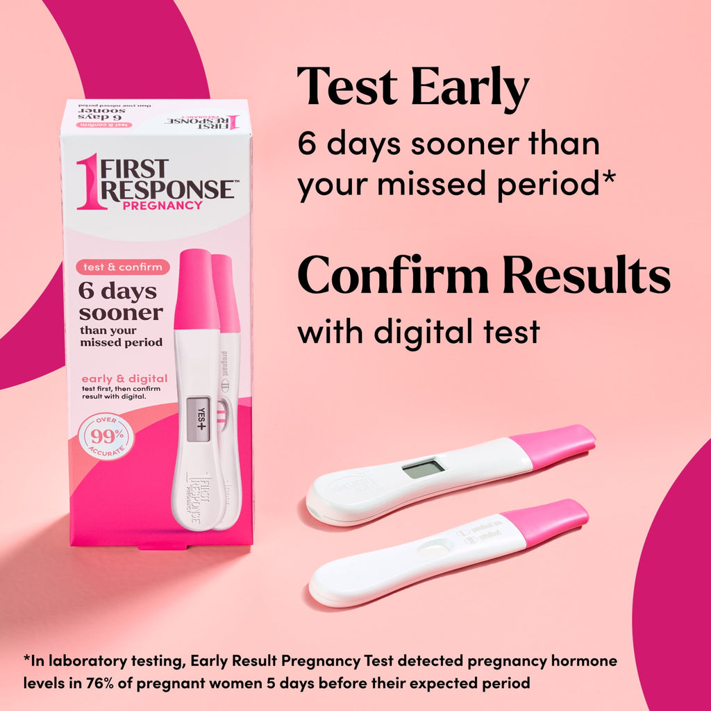 FIRST RESPONSE Test & Confirm Pregnancy Test, 1 Line Test and 1 Digital Test Pack