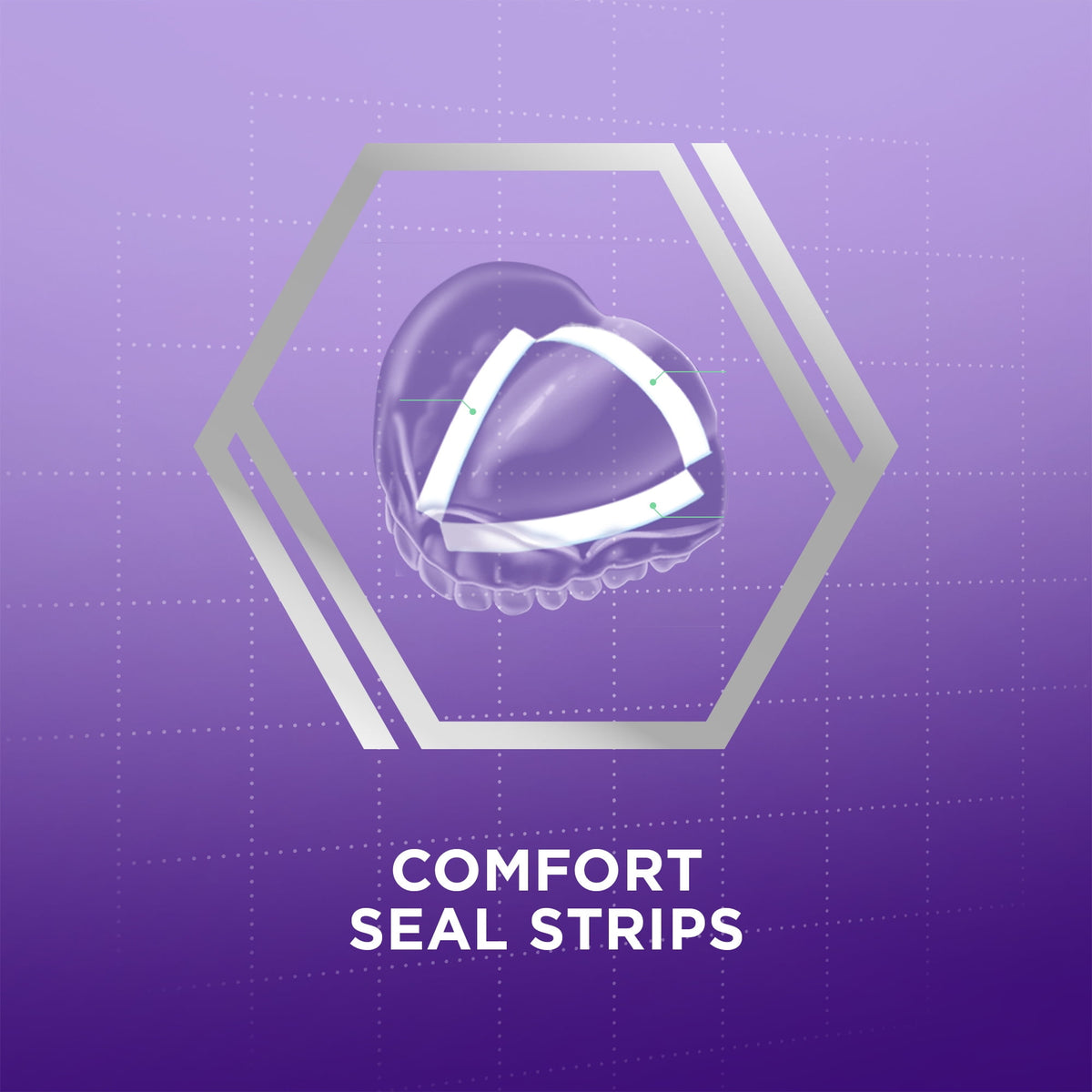 Poligrip Comfort Seal Denture and Partials Adhesive Strips, 40 Ct, for Adults