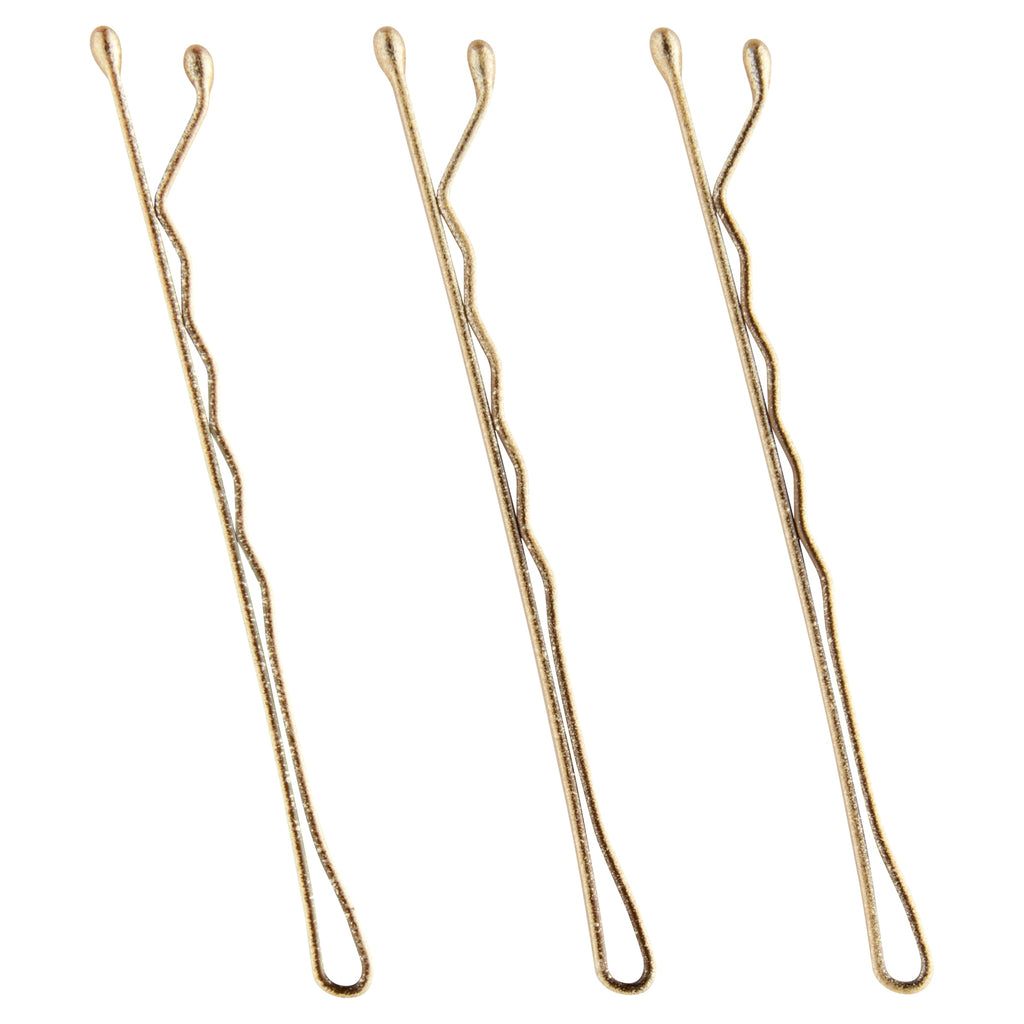 Goody Blonde Bobby Pins, Slide Proof Grip Comfort Tip, Pain Free Wear, Blonde, 48Ct
