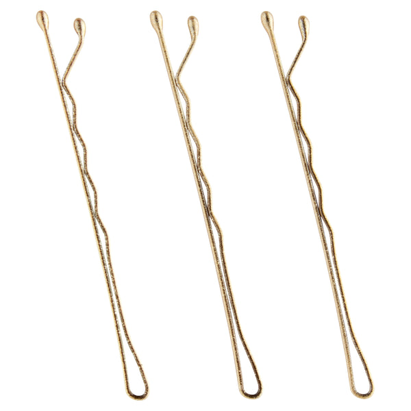 Goody Blonde Bobby Pins, Slide Proof Grip Comfort Tip, Pain Free Wear, Blonde, 48Ct