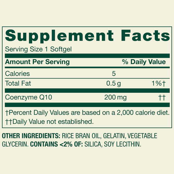 Spring Valley Rapid Release CoQ10 Softgels, 200mg, 150 Count